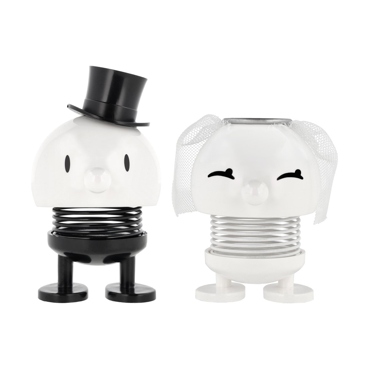 Hoptimist Bride & Groom figur 2 delar White | Skandinavisk Design | Träfigurer | Vit