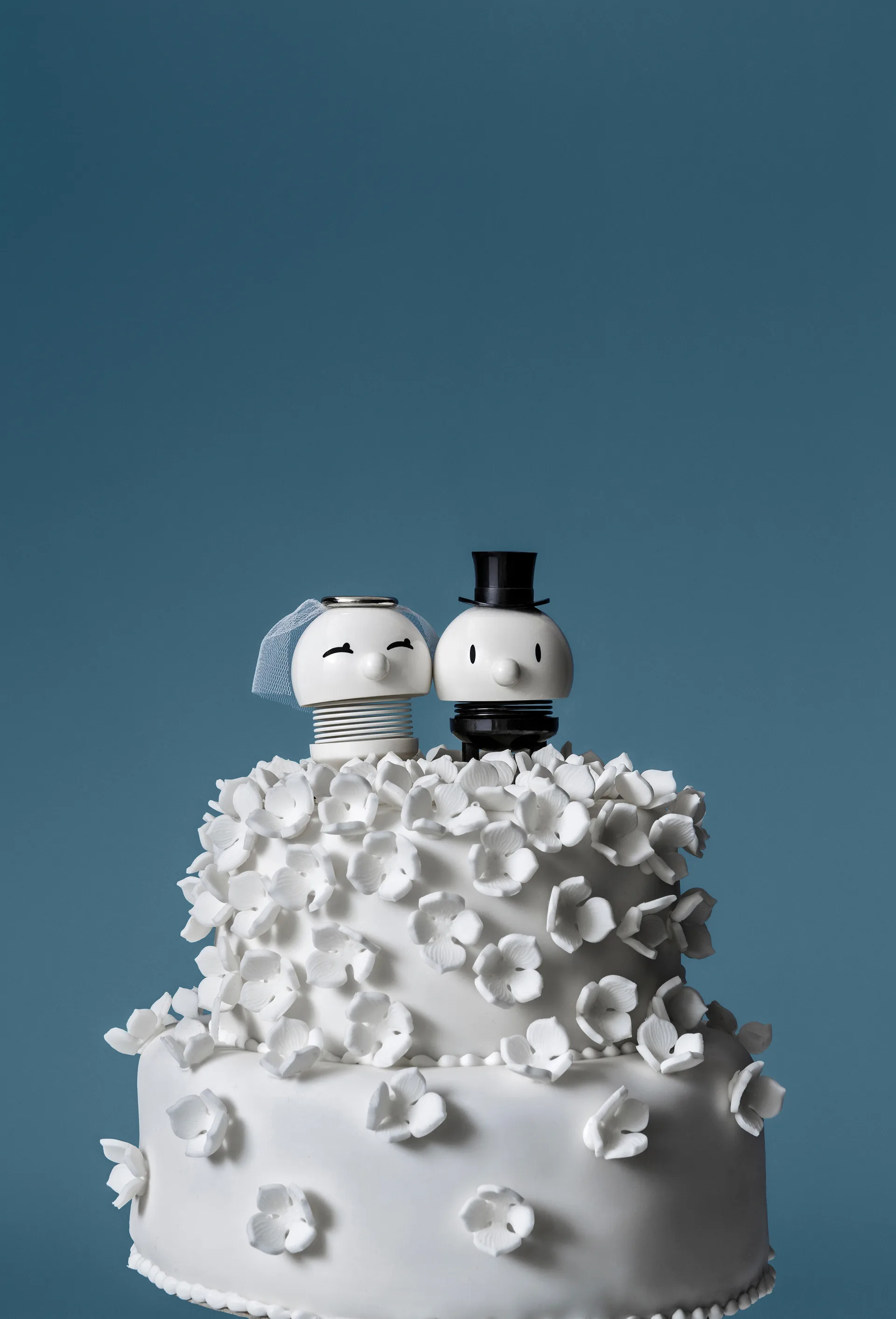 Hoptimist Bride & Groom figur 2 delar, White Hoptimist