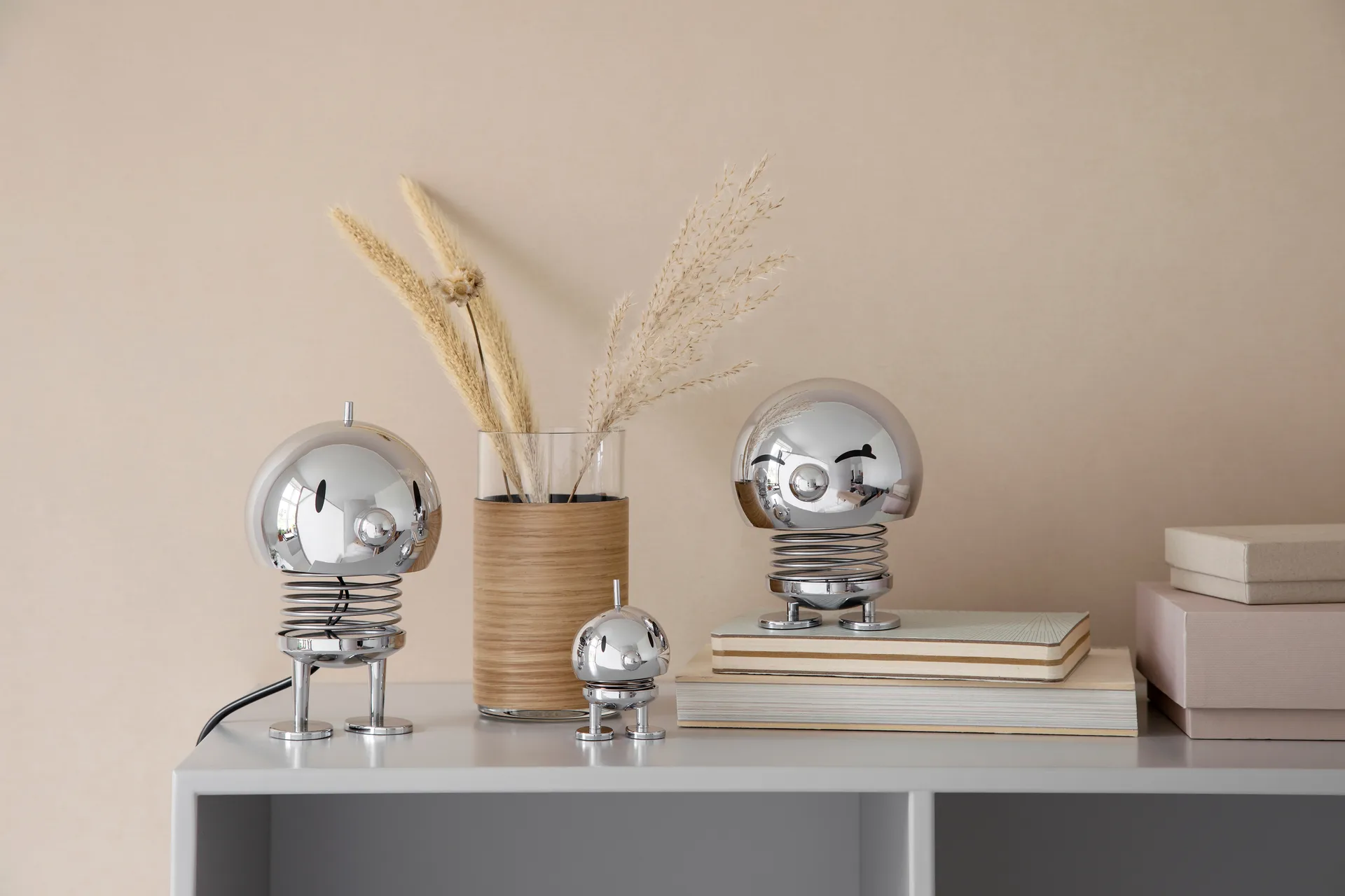 Hoptimist Bumble lampa L 15 cm, Chrome Hoptimist