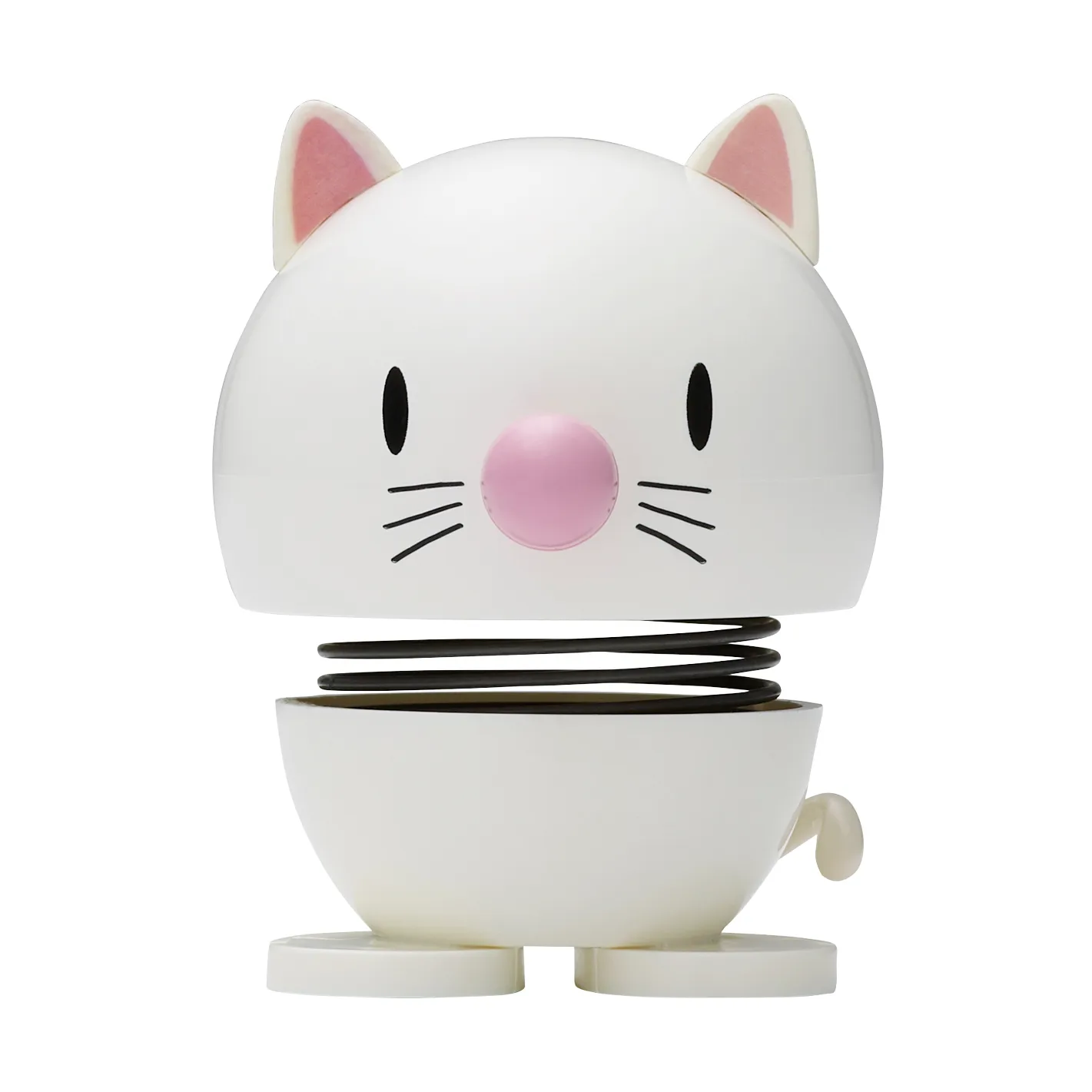 Hoptimist Cat figur 7,3 cm, White Hoptimist