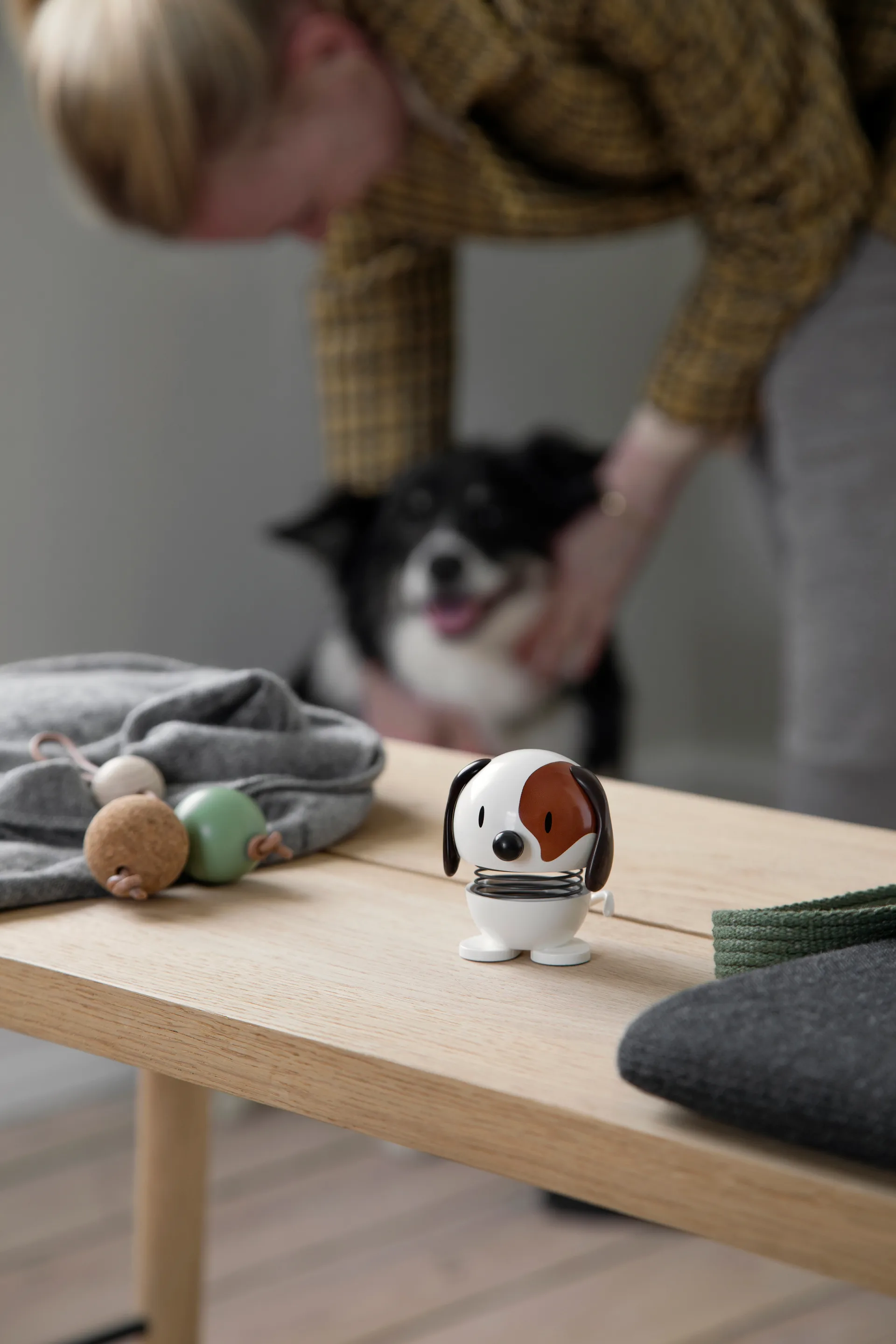 Hoptimist Dog figur 6,9 cm, White Hoptimist