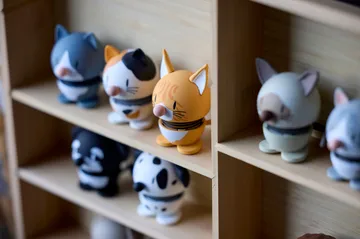 Hoptimist figur XS - Blue American Shorthair, blue - Hoptimist