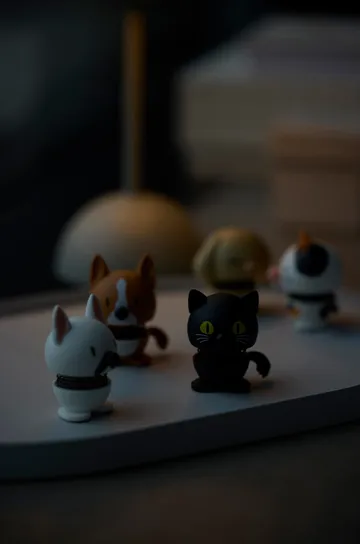 Hoptimist figur XS - Cat, black - Hoptimist