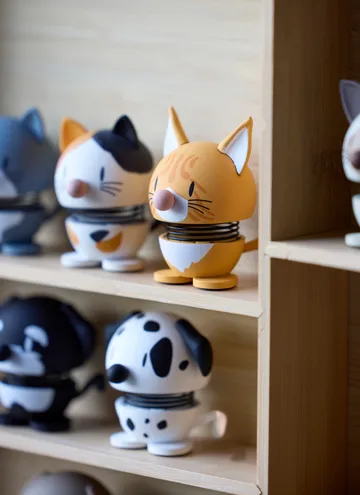 Hoptimist figur XS - Dalmatian, white - Hoptimist