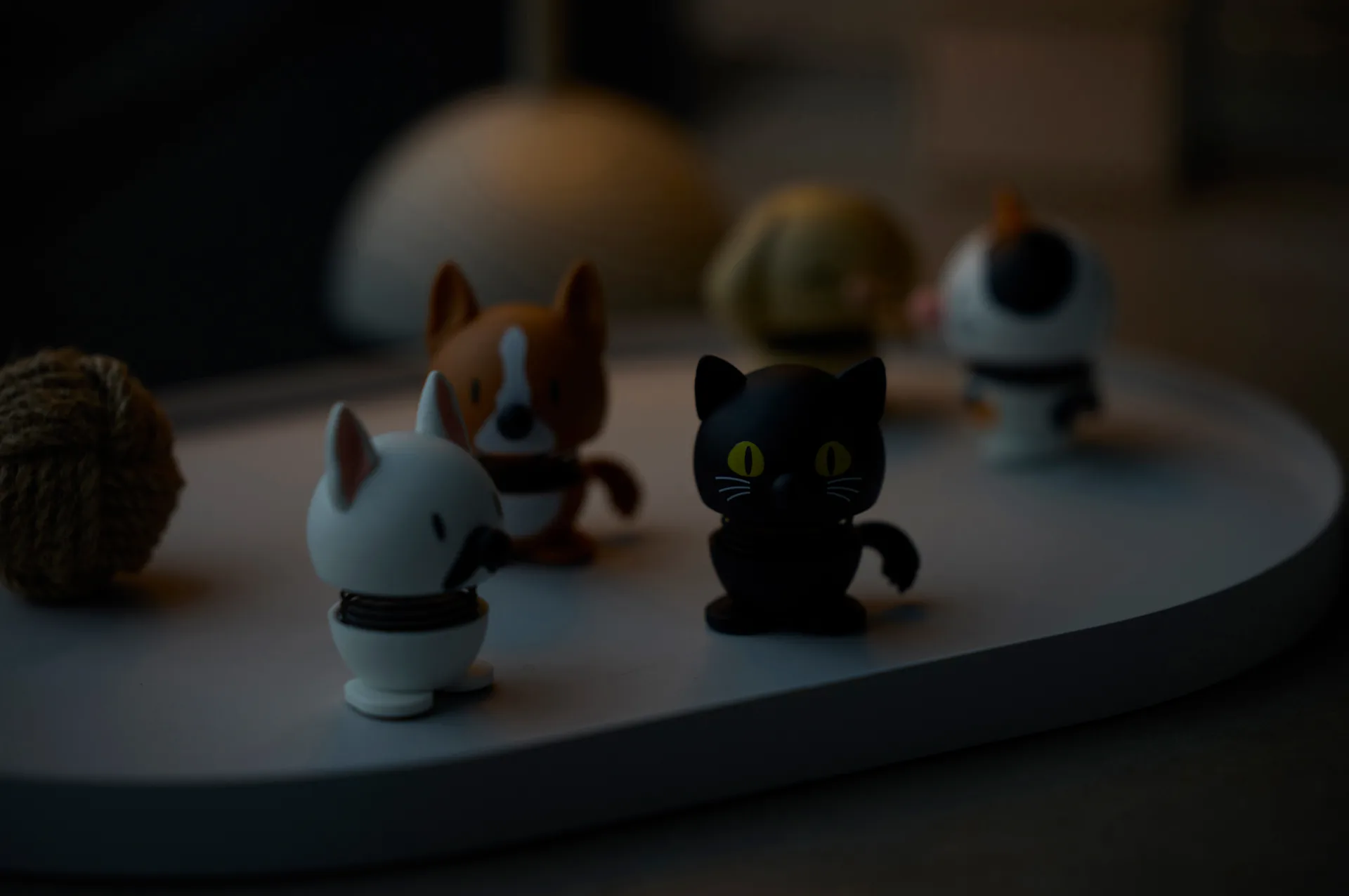 Hoptimist figur XS, French bulldog, white Hoptimist