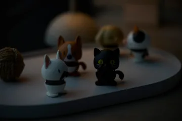 Hoptimist figur XS - French bulldog, white - Hoptimist