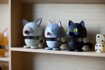 Hoptimist figur XS - Maine Coon, grey - Hoptimist