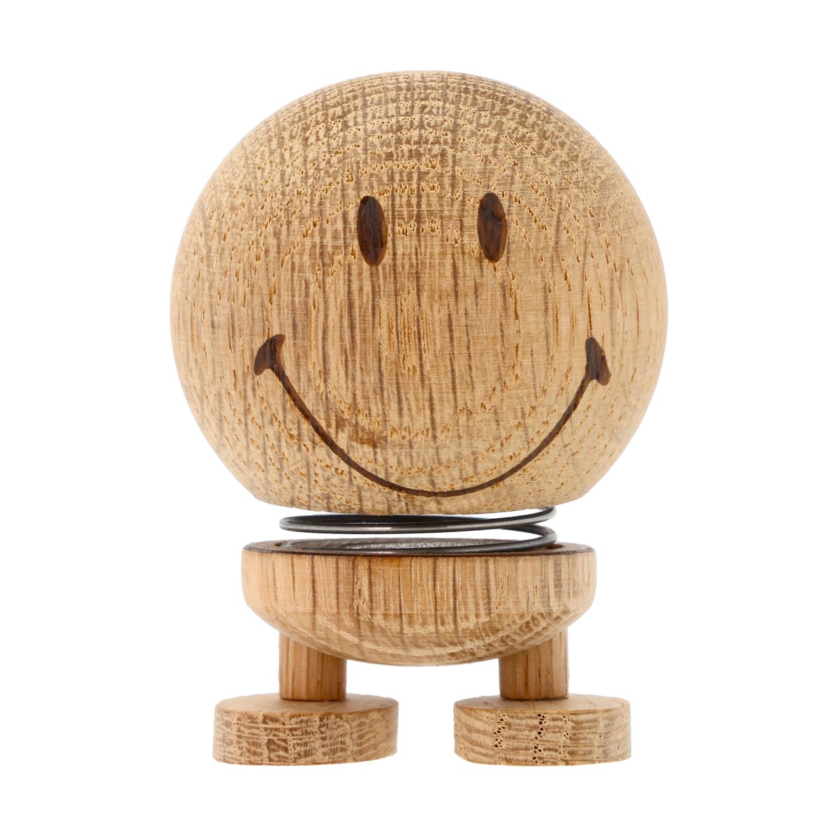 Hoptimist Smiley S figur Raw oak | Skandinavisk Design | Träfigurer | Brun