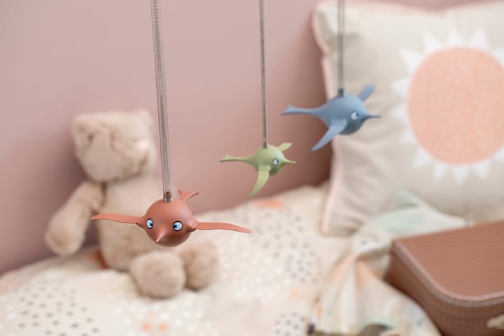 Hoptimist Soft Birdie M mobil, Ruby Hoptimist