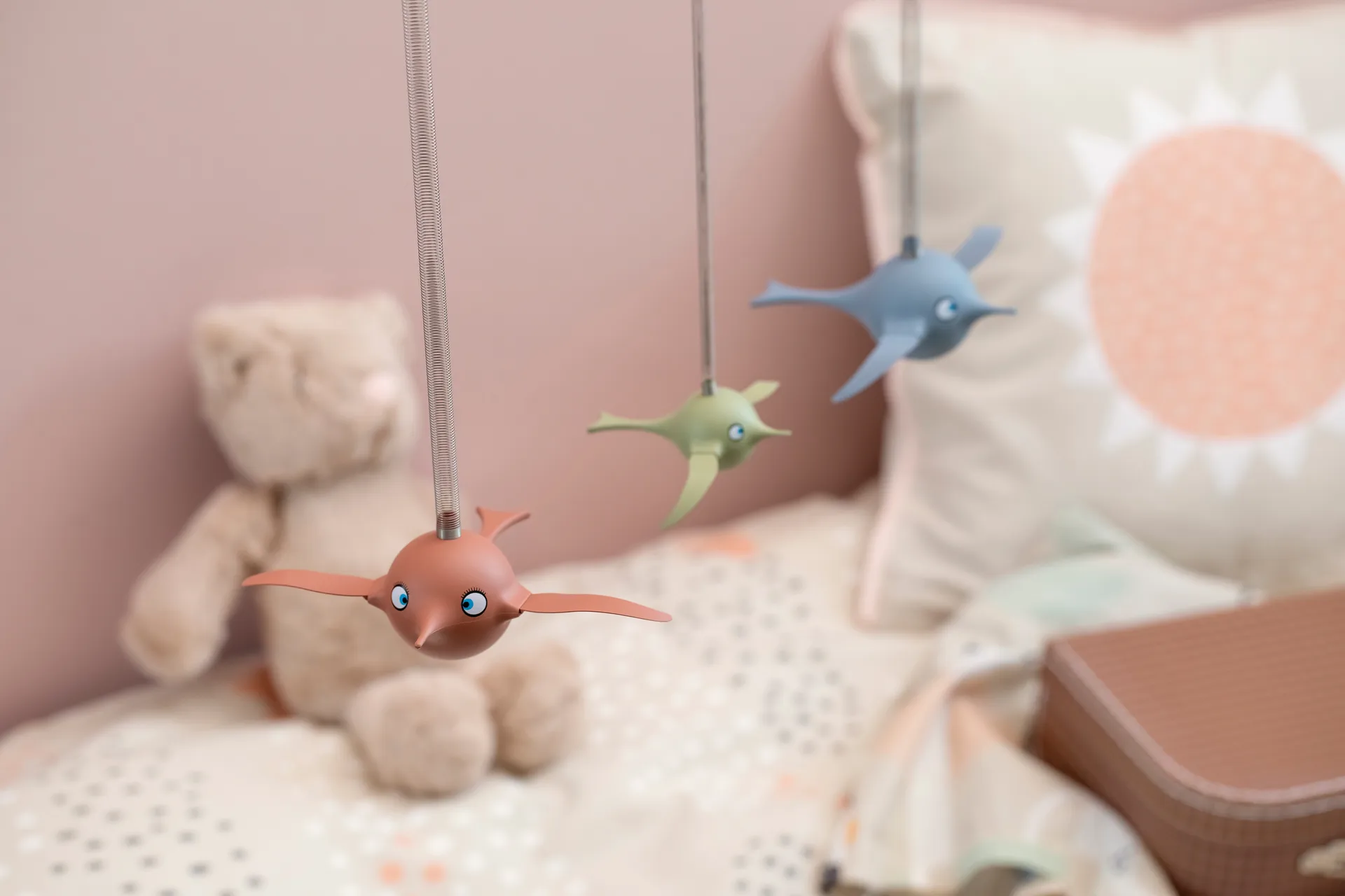 Hoptimist Soft Birdie M mobil, Sky Hoptimist