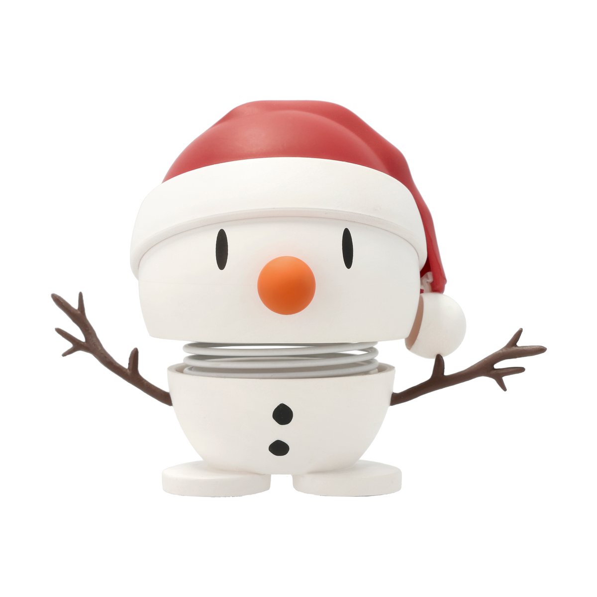 Hoptimist Soft Santa Snowman S figur White | Skandinavisk Design | Träfigurer | Vit