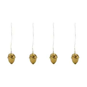 Acorn dekorationshäng 4-pack - Guld - House Doctor