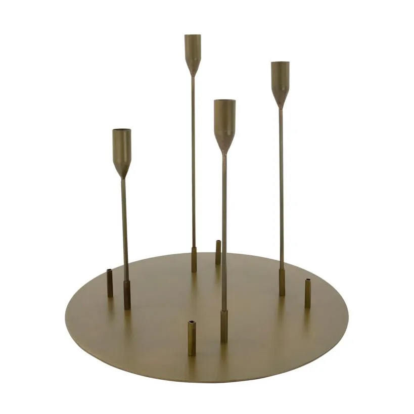 Advent ljusstake Ø40 cm, Antik mässing House Doctor