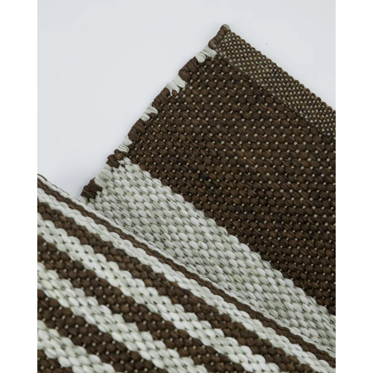 Alfo gångmatta 90x200 cm, Brun-vit House Doctor