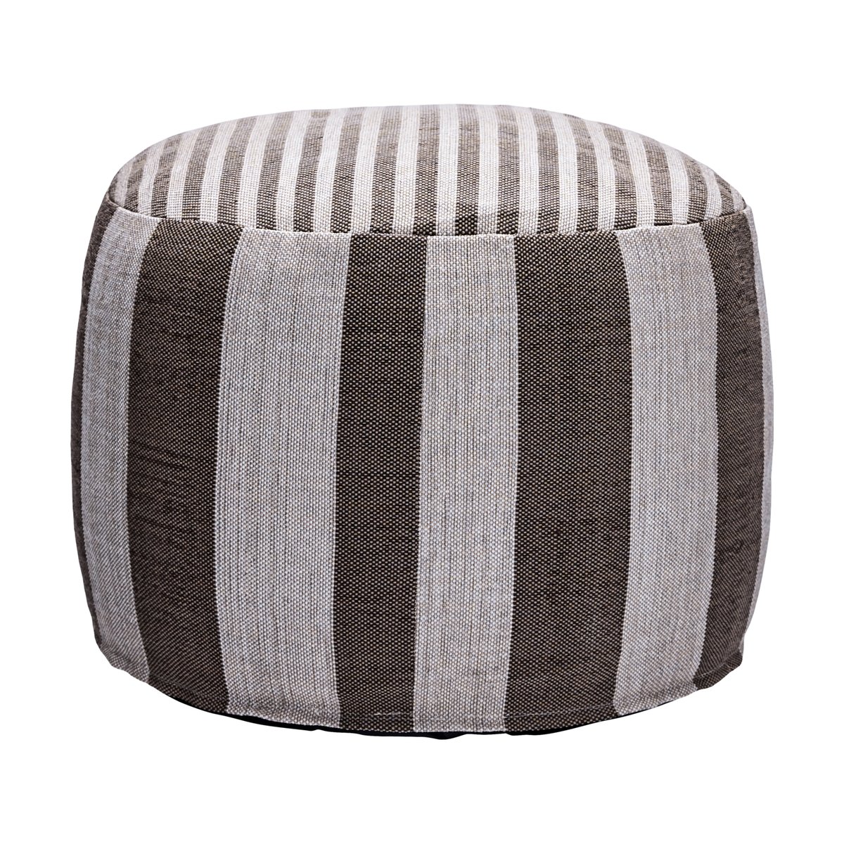 House Doctor Alfo puff 40x60 cm Brun-vit | Skandinavisk Design | Sittpuff utomhusbruk | Brun