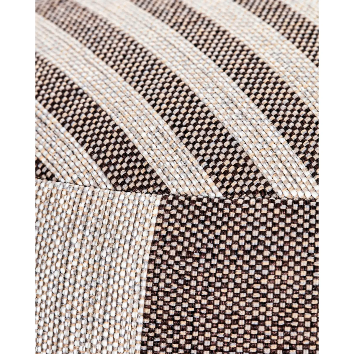 Alfo puff Ø60x40 cm, Brun-vit House Doctor