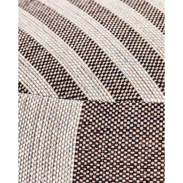 Alfo puff Ø60x40 cm - Brun-vit - House Doctor