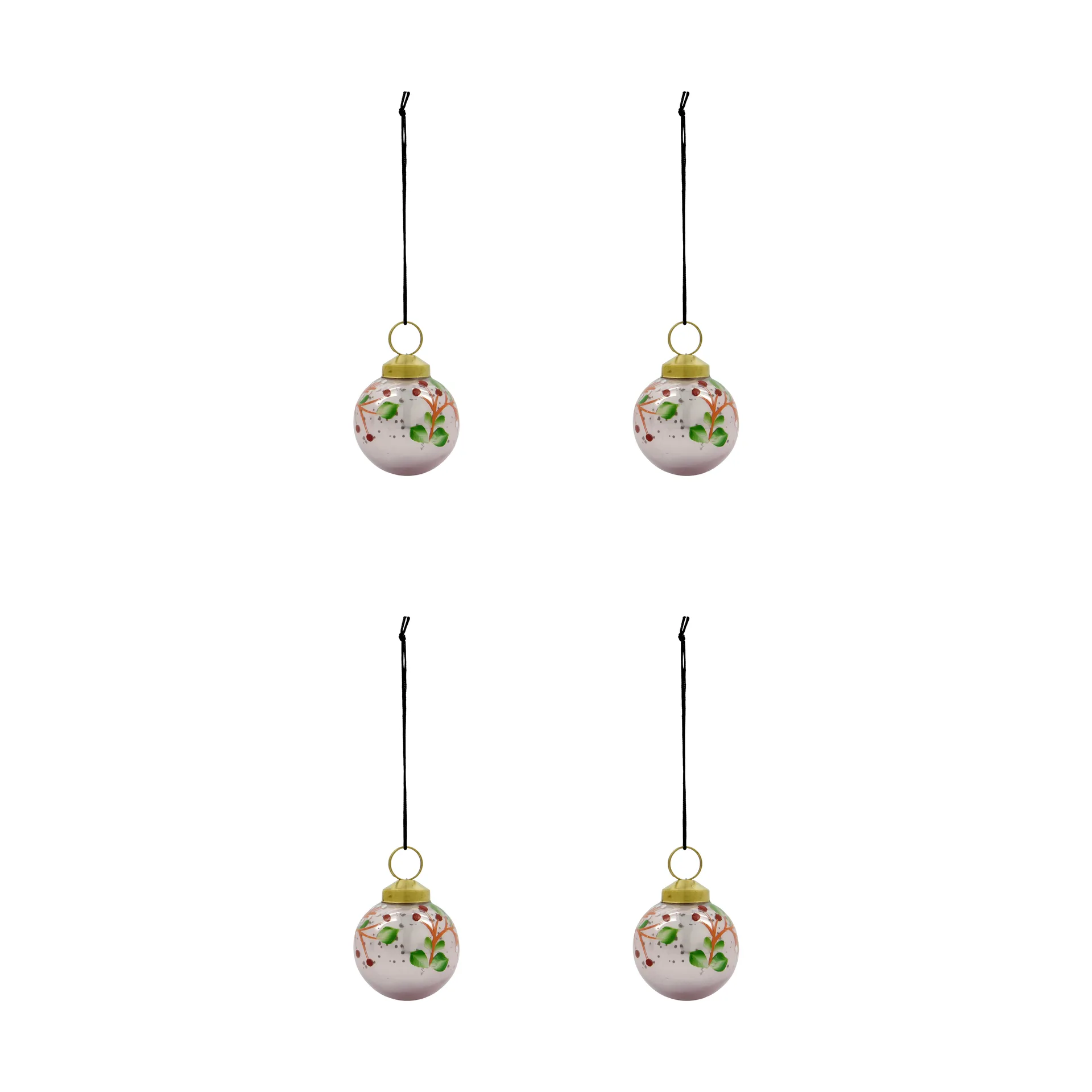 Antico julgranskula 4-pack, Rosa House Doctor