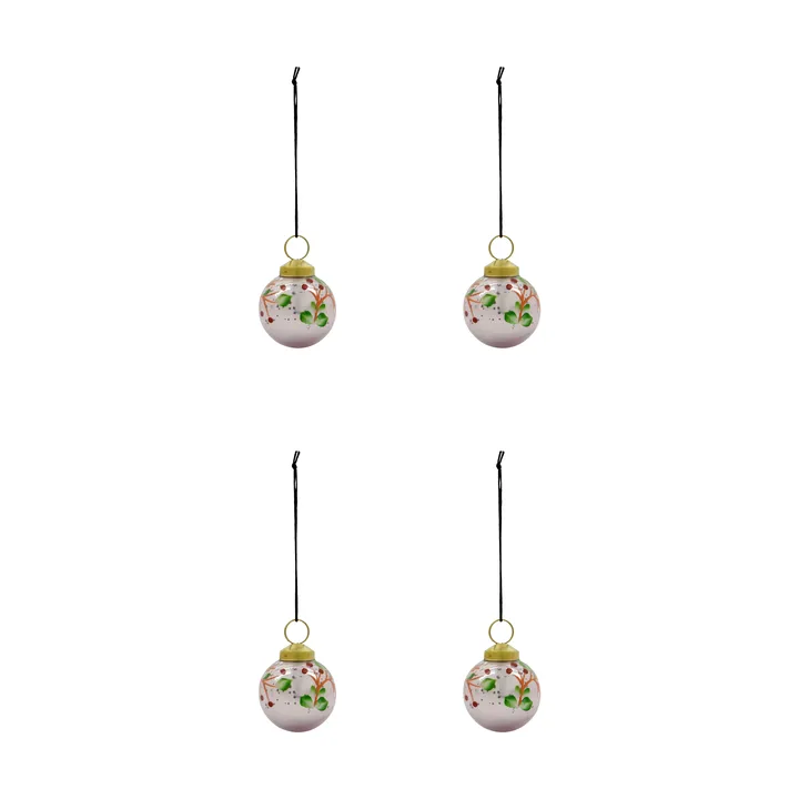 Antico julgranskula 4-pack - Rosa - House Doctor