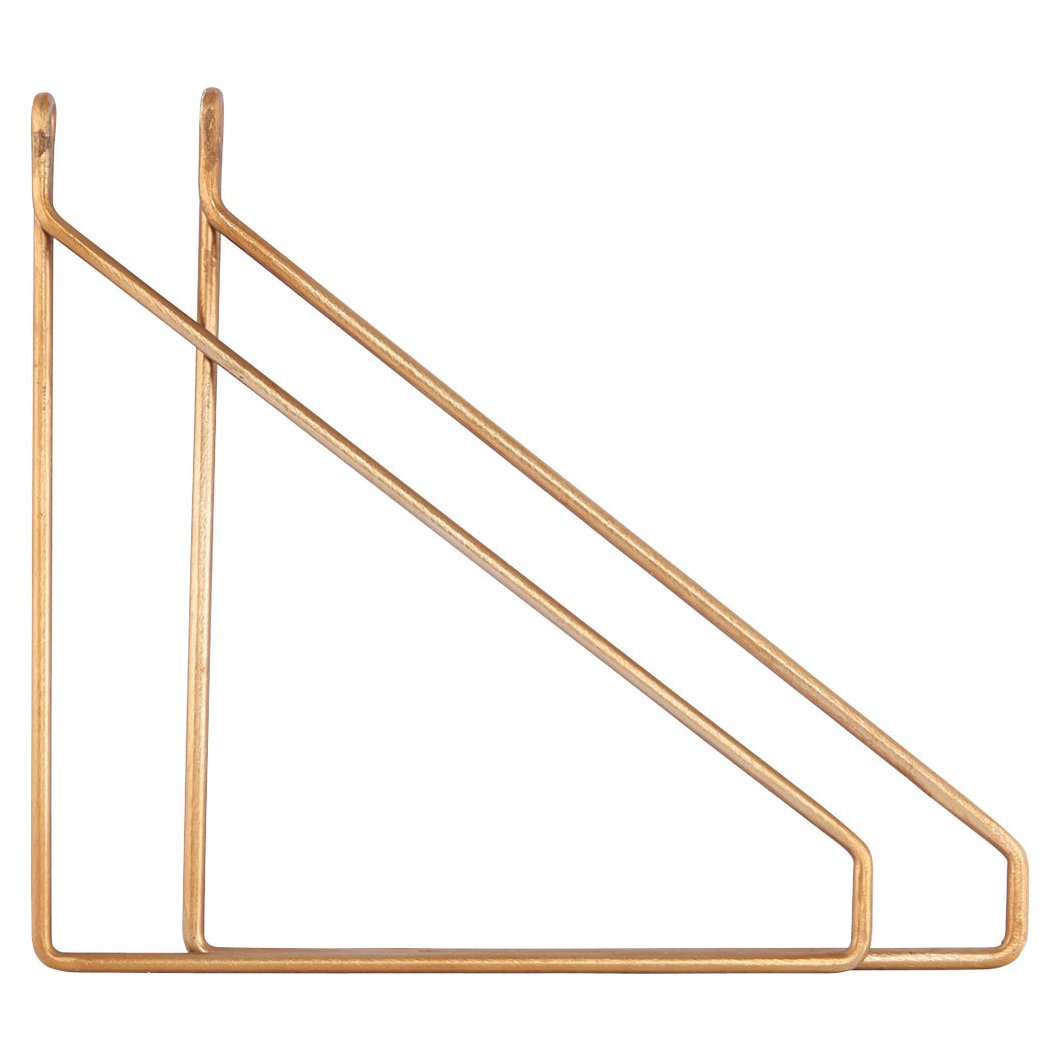 House Doctor Apart hyllkonsoler 2-pack Mässing | Skandinavisk Design | Hyllor & Hyllsystem | Guldfärgad