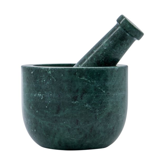 House Doctor Arb mortel med stöt 10 cm Mörkgrön | Skandinavisk Design | Mortlar | Grön