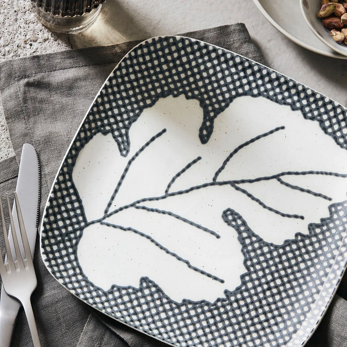 Ash tallrik 21,6 cm, Grå-blå House Doctor