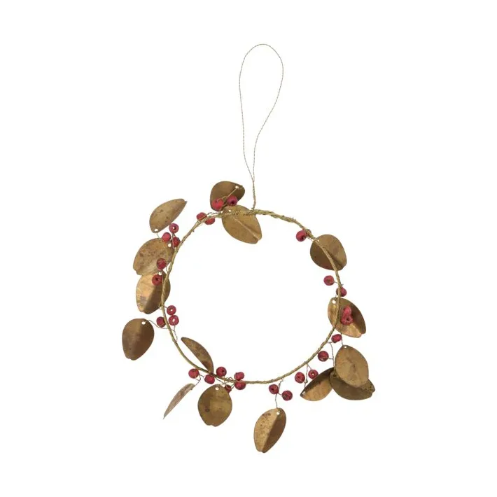 House Doctor Auric julkrans Ø12 cm Mässing