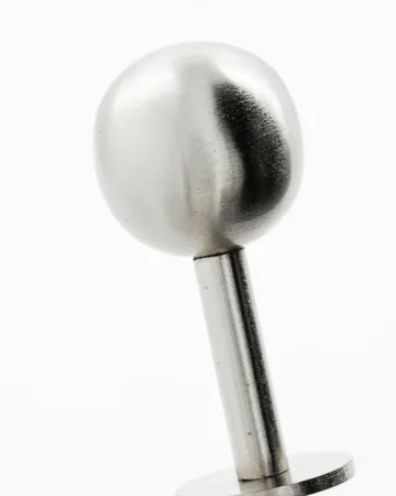 Ball krok 2-pack - Silver finish, Ø8x4 cm - House Doctor