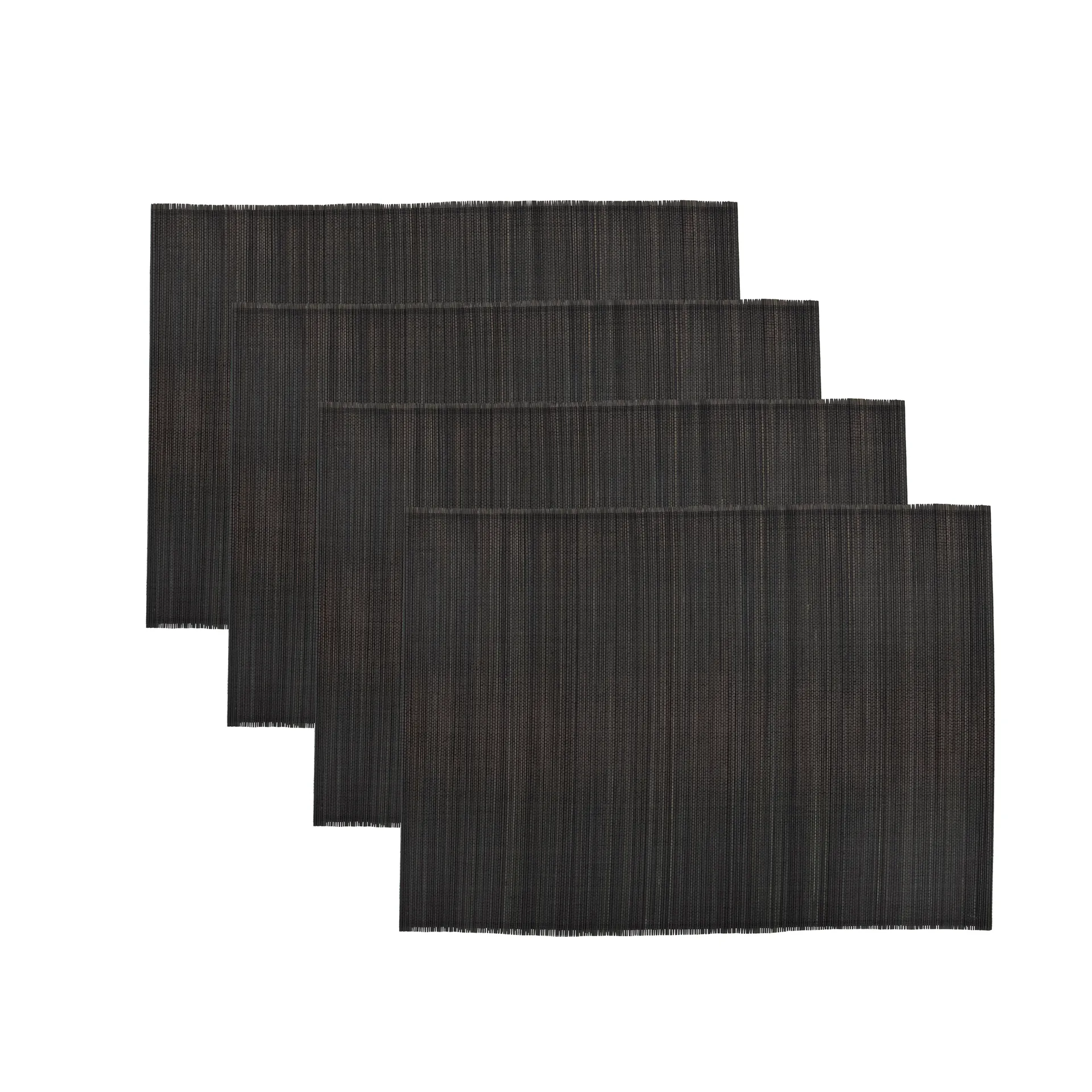 Bamb bordstablett 33x45 cm 4-pack, Svart House Doctor