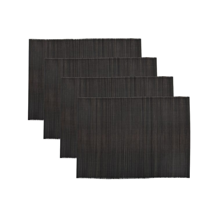 Bamb bordstablett 33x45 cm 4-pack - Svart - House Doctor