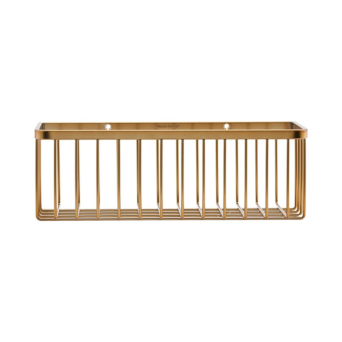 House Doctor Bath korg 11x28 cm Borstad mässing | Skandinavisk Design | Förvaringskorgar | Guldfärgad