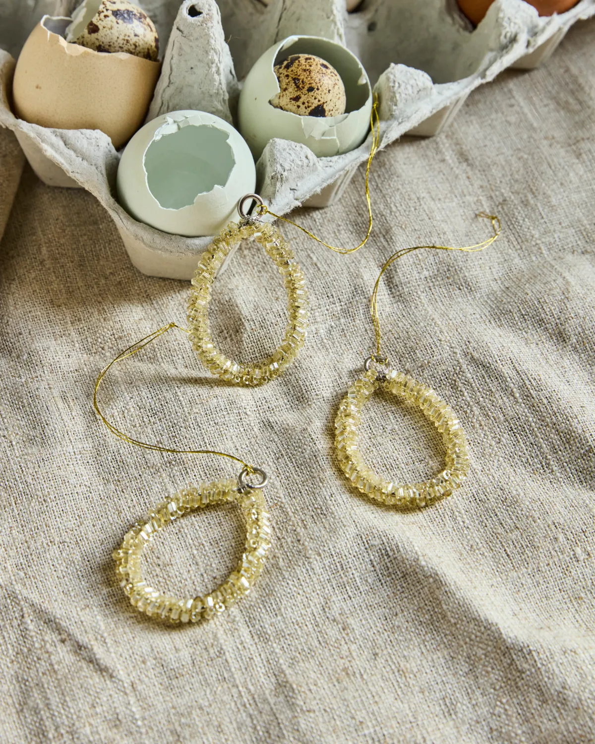 Beads påskhänge 3-pack, Champagne House Doctor