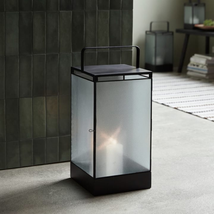 Blaze lykta 50 cm, Svart antikvitet House Doctor