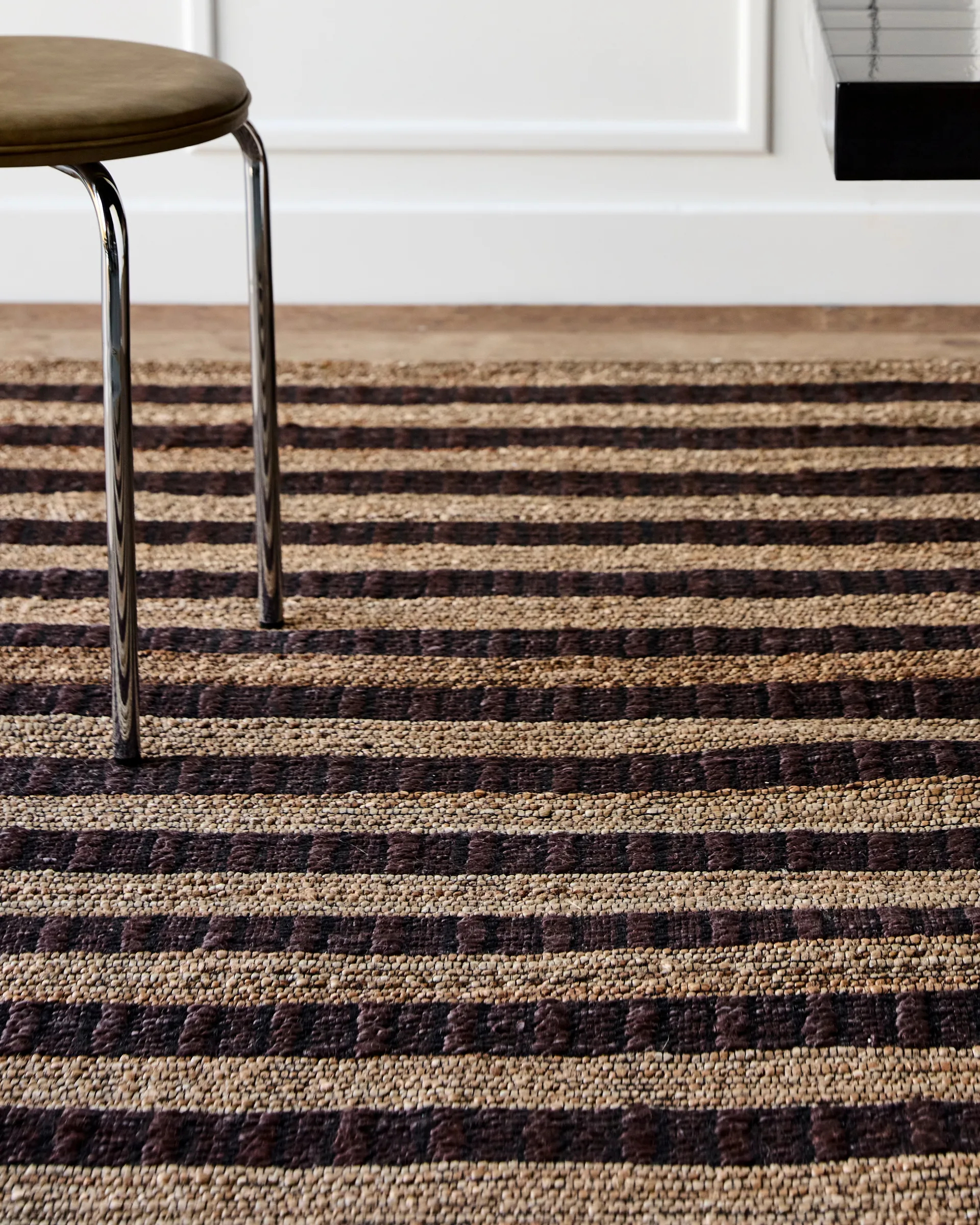 Block matta brun-natur, 160x230 cm House Doctor