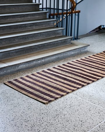Block matta brun-natur - 90x300 cm - House Doctor