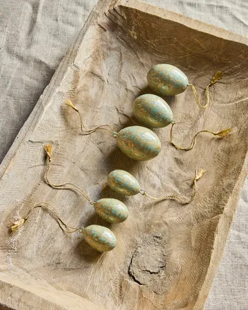 Bloom påskägg 6 delar - Ljusblå - House Doctor