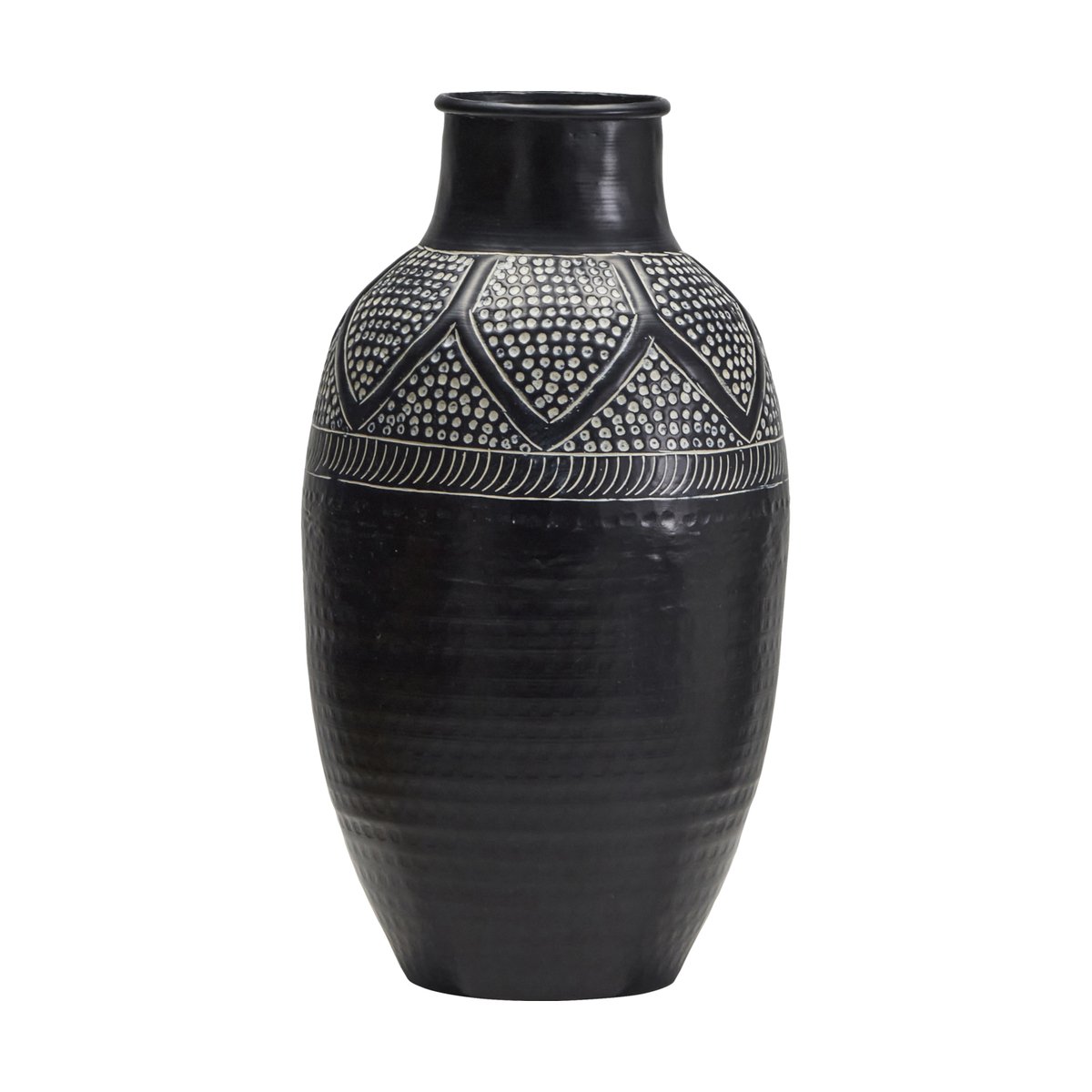 House Doctor Bloss vas 38 cm Svart | Skandinavisk Design | Vaser | Svart