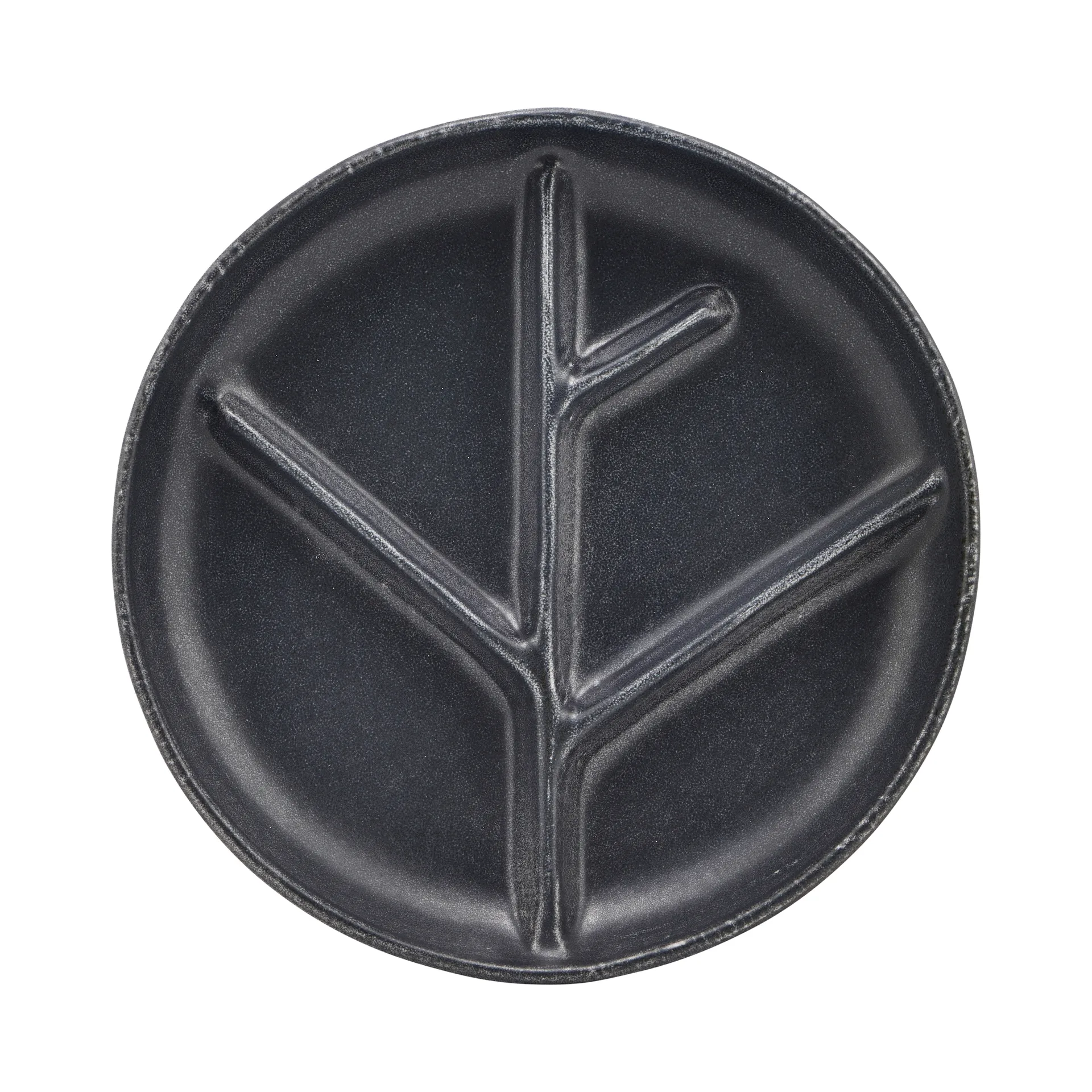 Branch tallrik Ø22,3 cm, Mörkgrå House Doctor