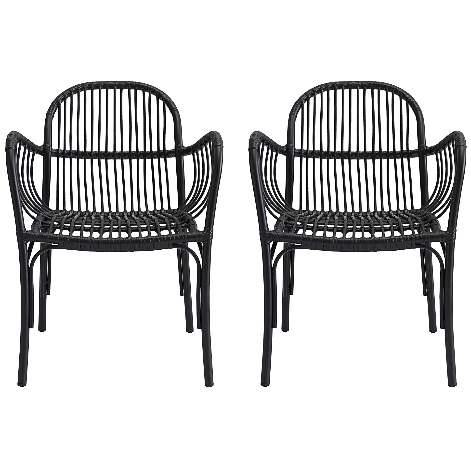 Brea rottingstol 2-pack Svart,  House Doctor