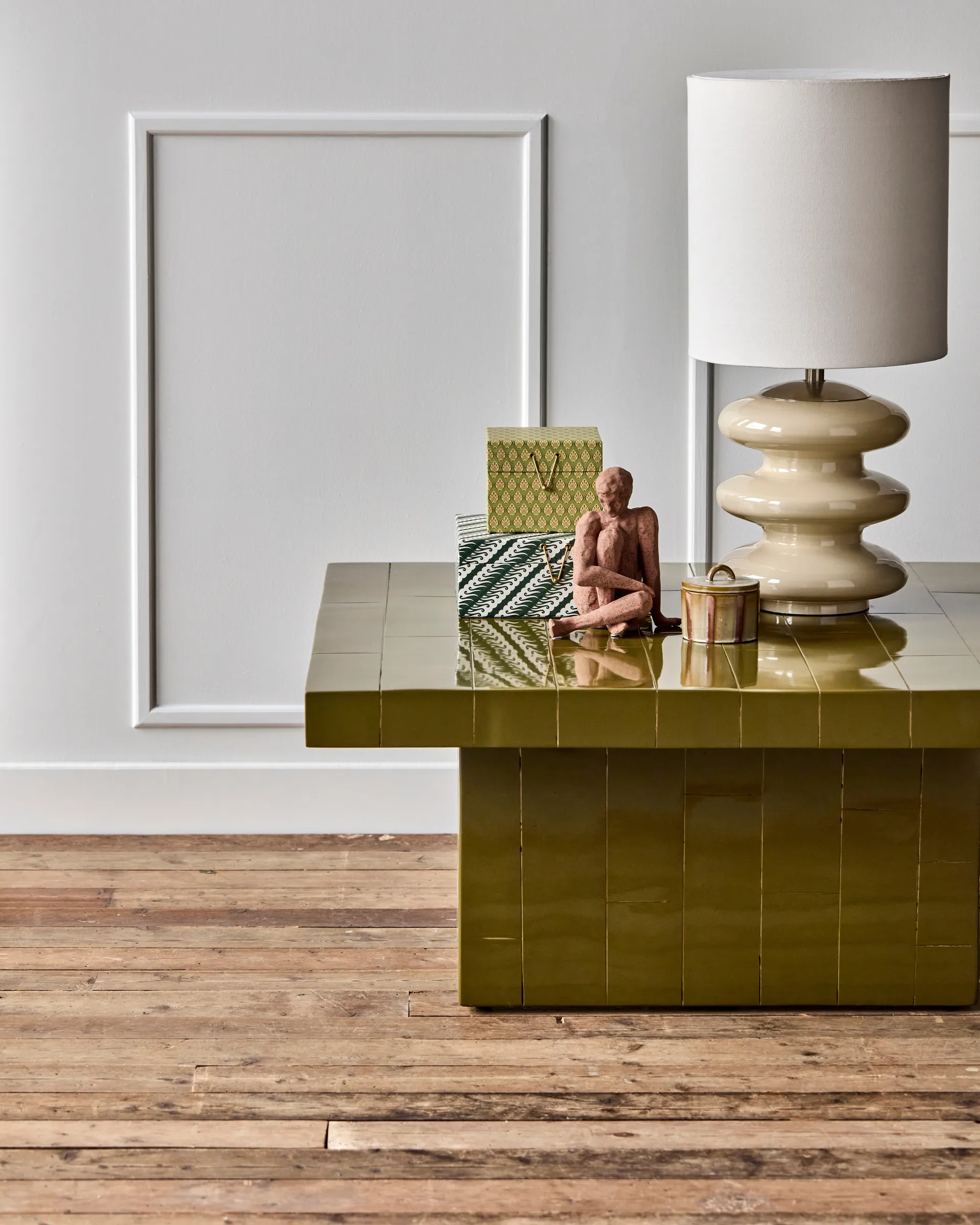 Brick soffbord 100x100x44 cm, Grön House Doctor