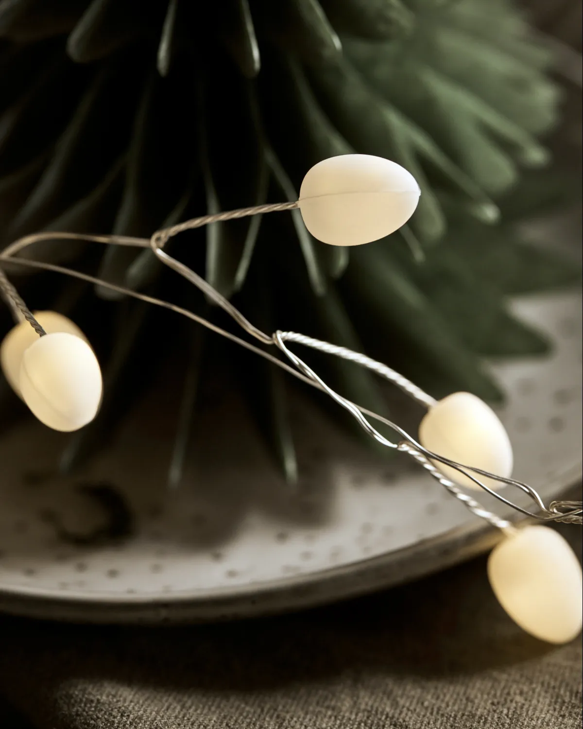 Cher ljusslinga 250 cm, Vit-silver House Doctor