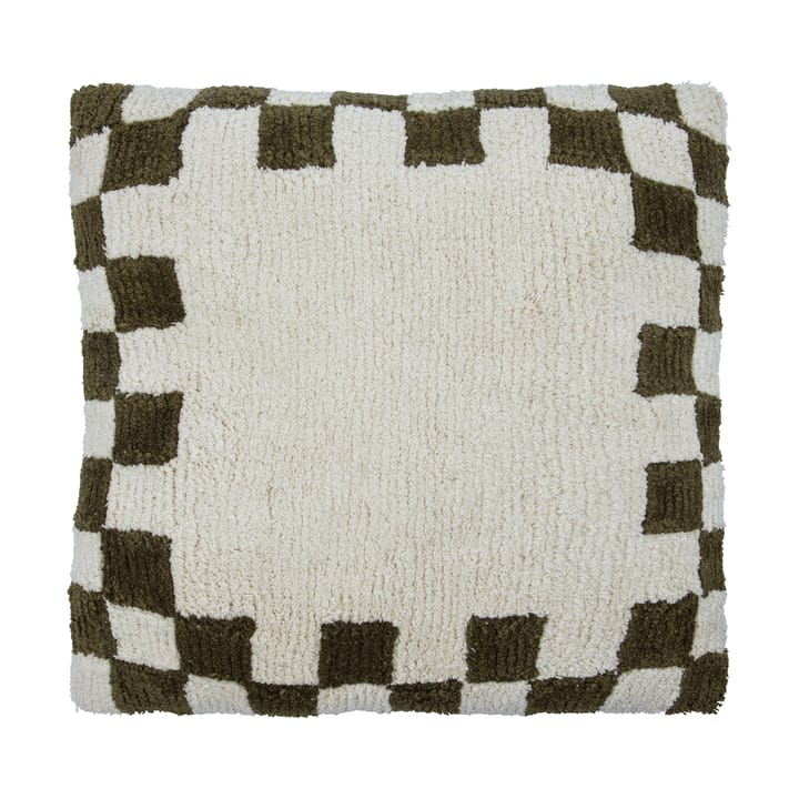 Chess kuddfodral - Grön-off-White, 50x50 cm - House Doctor