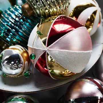 Cirkus julgranskula Ø8 cm - Röd - House Doctor