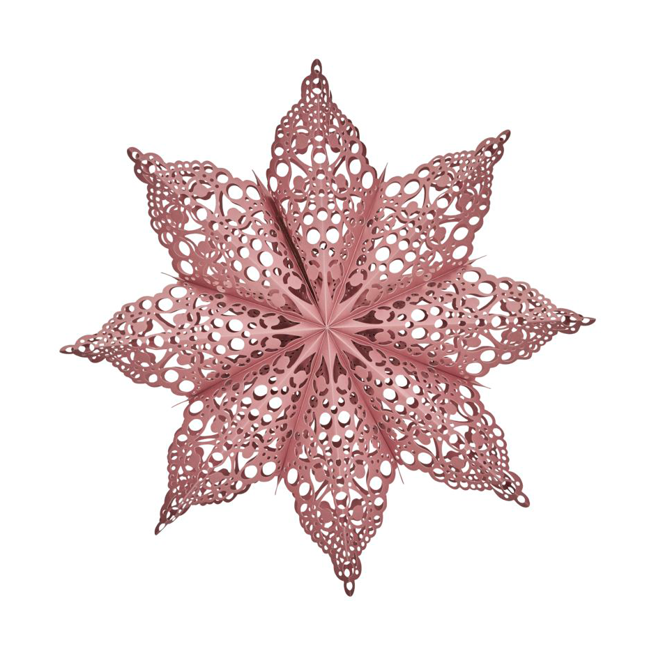 House Doctor Clip julstjärna 60 cm Dusty rose | Skandinavisk Design | Adventsstjärnor | Rosa