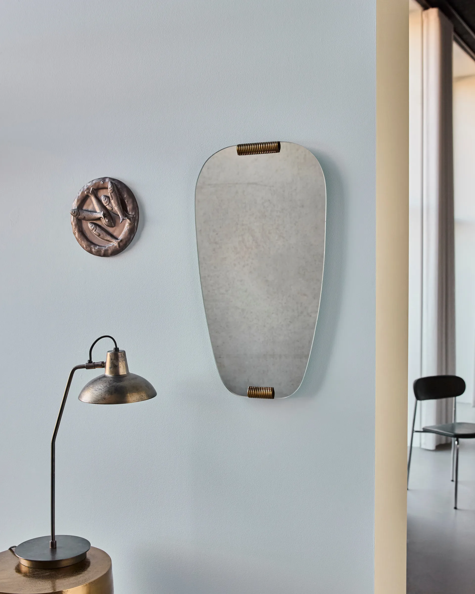 Clips spegel 32x58 cm, Gyllene House Doctor