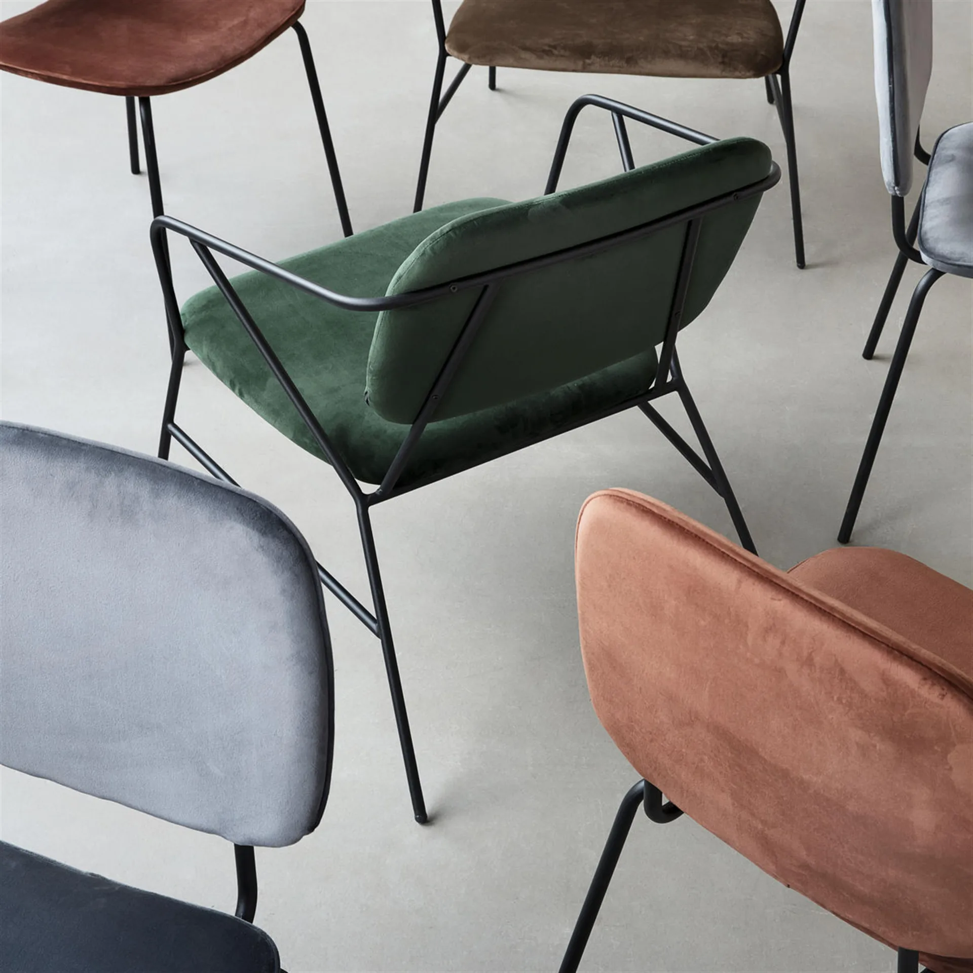 Comma stol 2-pack Grå House Doctor