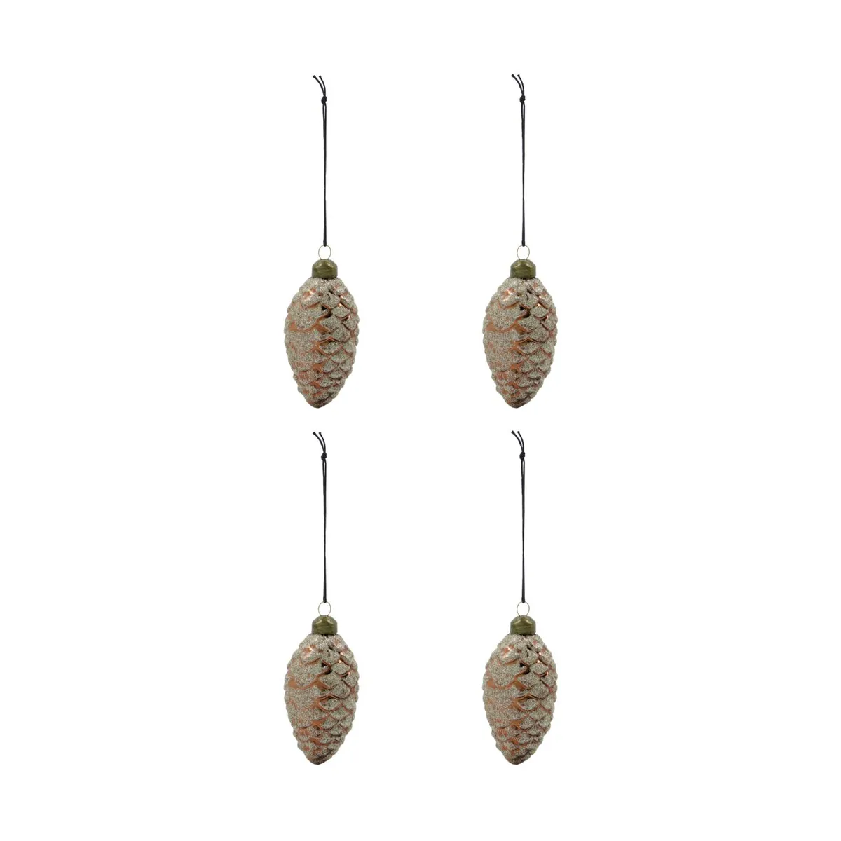 House Doctor Cona julkula Ø5,5 cm 4-pack Brun