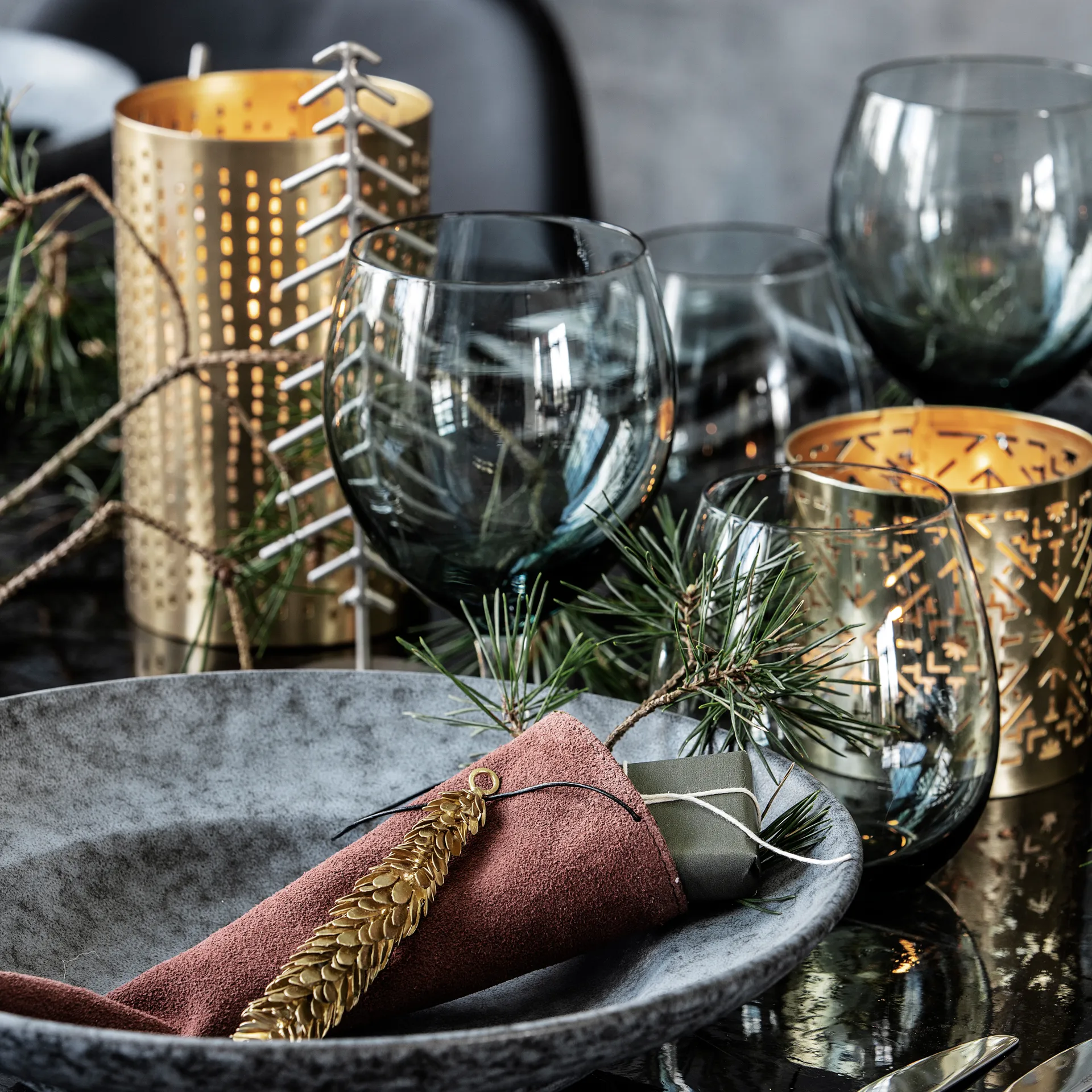 Cone juldekoration 14 cm, Mässing House Doctor