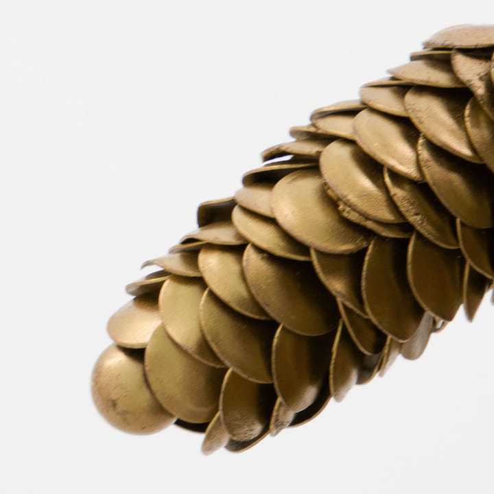 Cone julgranshänge 6,5 cm 2 delar, Guld House Doctor