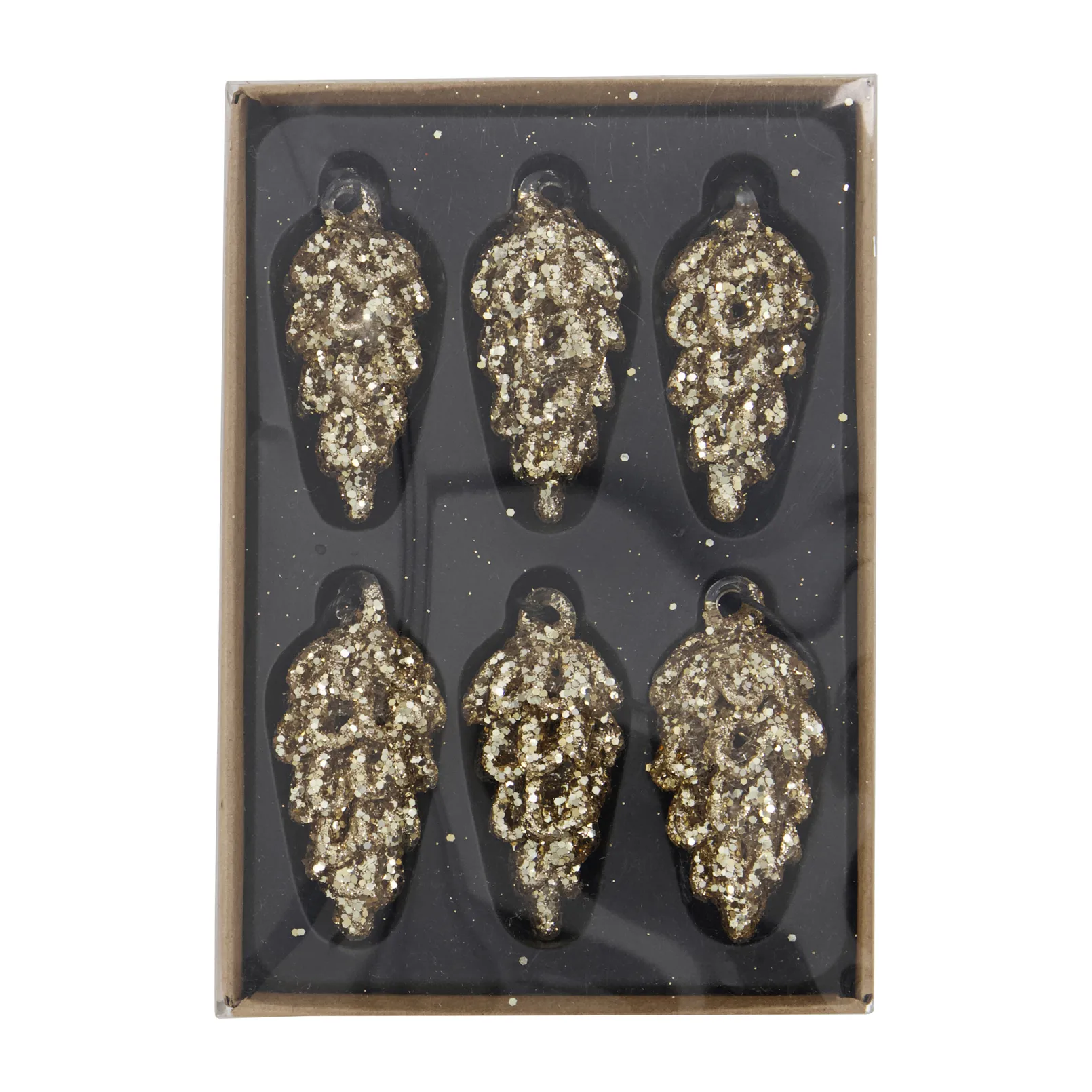 Cone julhänge 9 cm 6-pack, Guld House Doctor